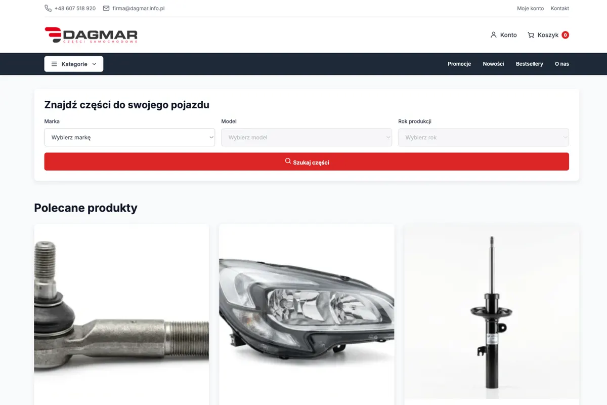 Sklep internetowy dla DAGMAR