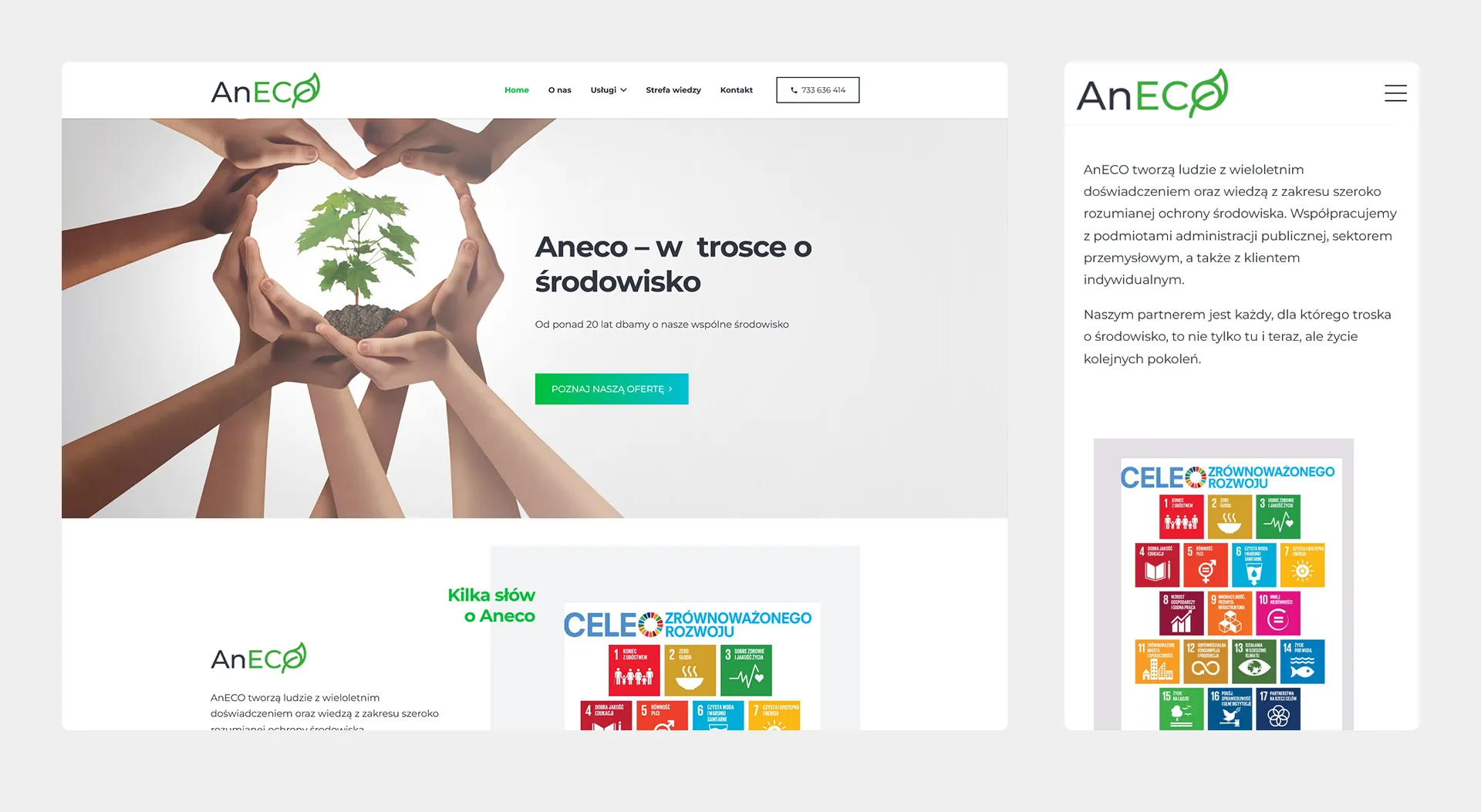 Strona internetowa dostosowana do wszystkich urządzeń
