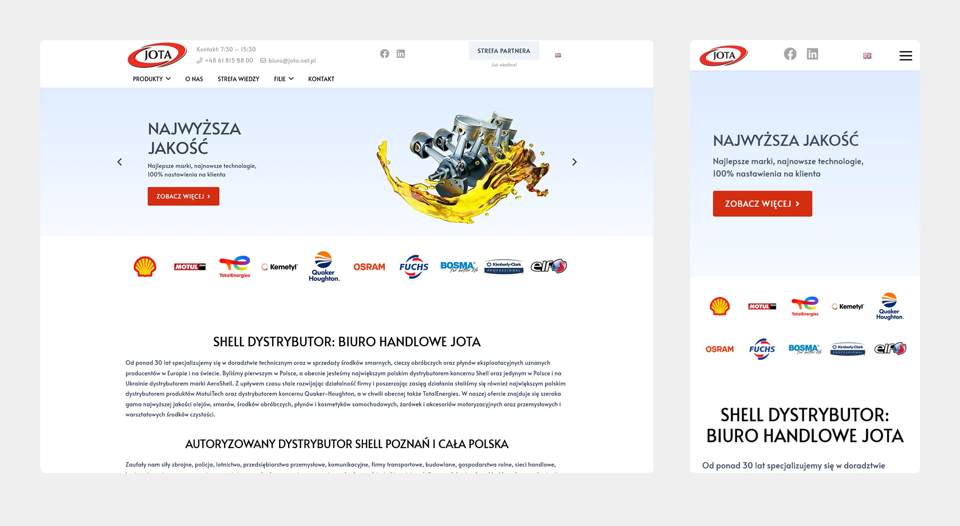 Strona internetowa dostosowana do wszystkich urządzeń