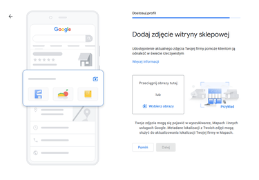 Dodawanie zdjęć w wizytówce Google