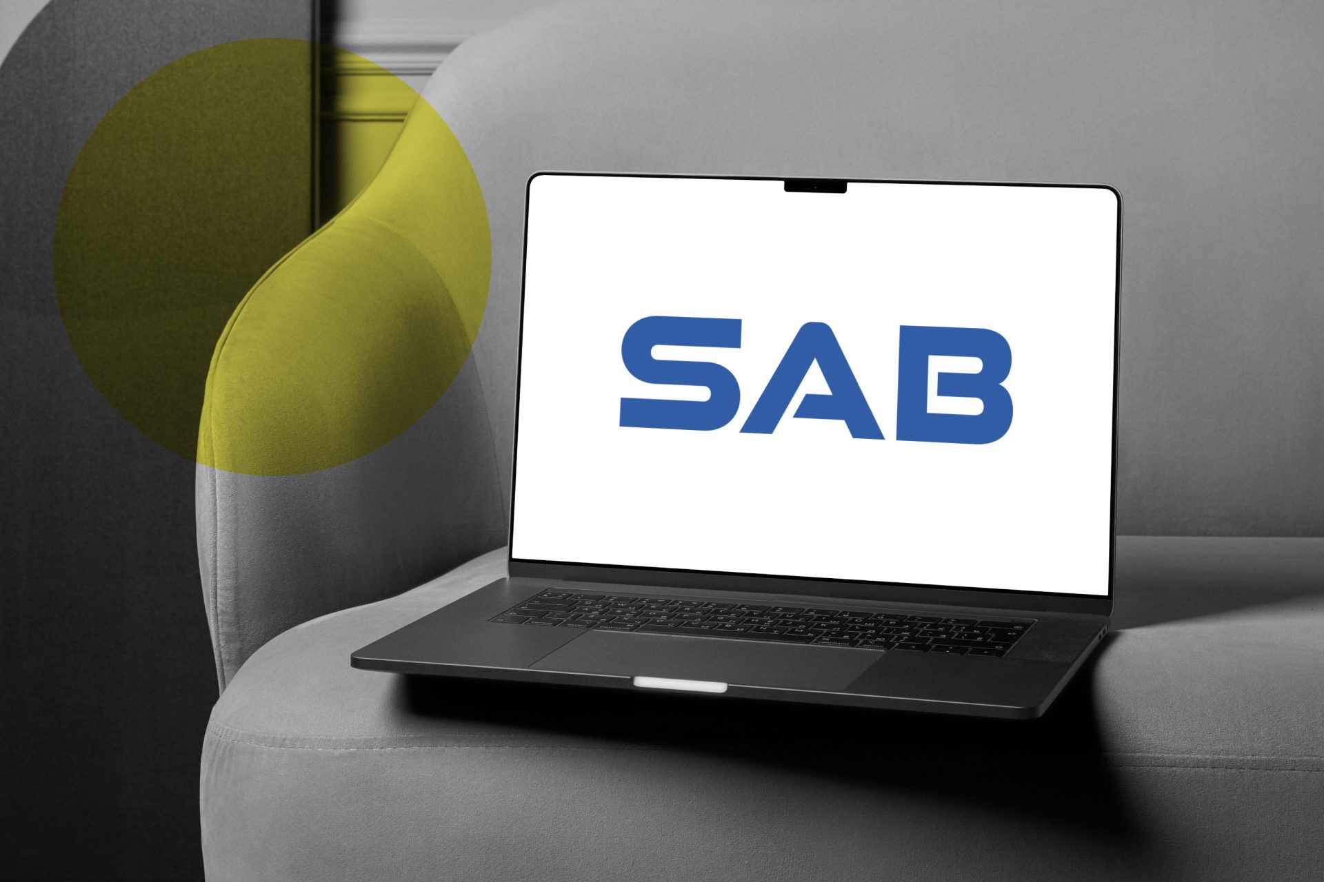 sab logo mockup